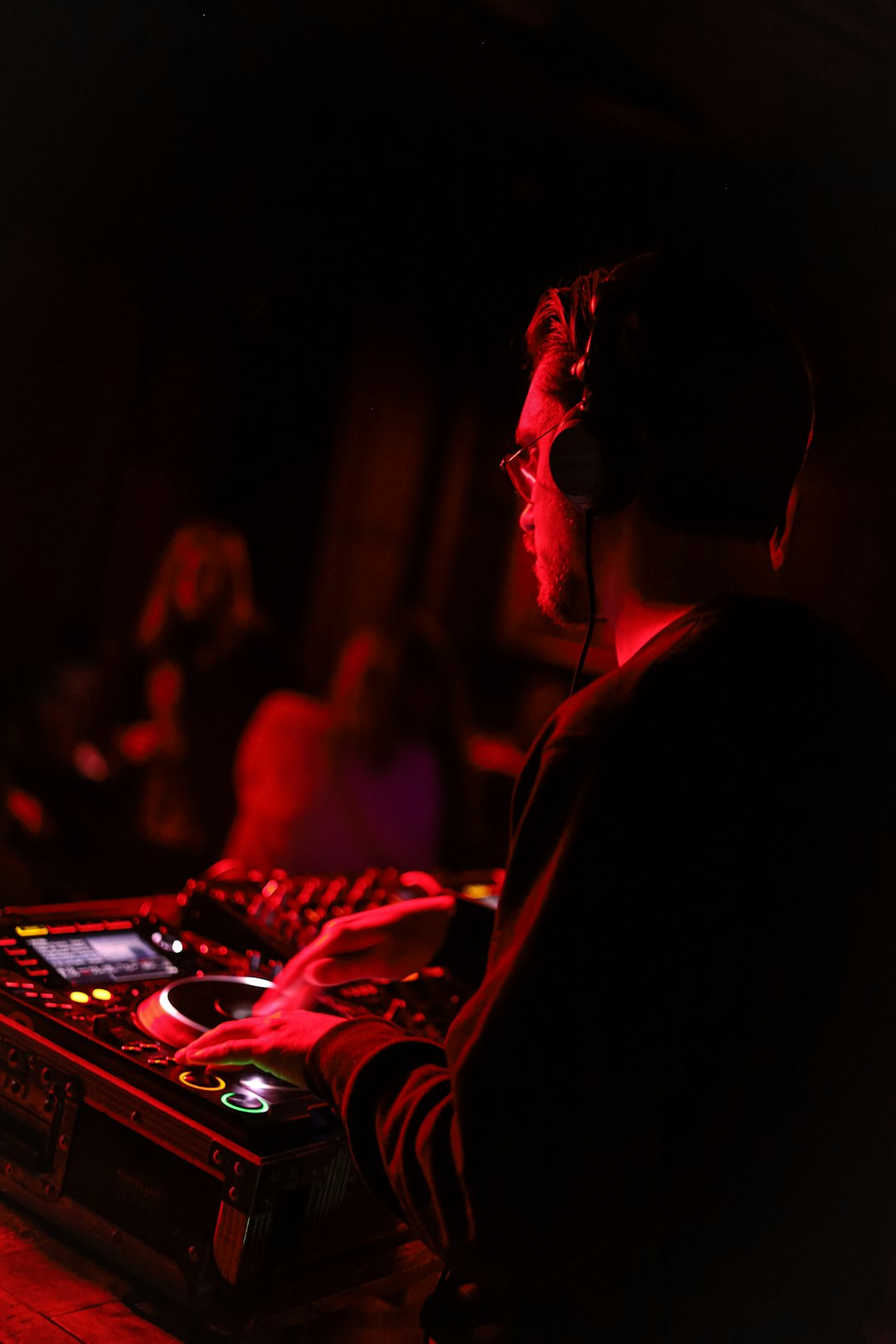 DJ playing at a nightlife event